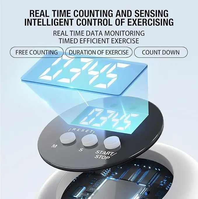 Black 6-in-1 Multifunctional Fitness Board - Ab Wheel, Automatic Rebound, Fat Burning and Core Strengthening Home Workout Equipment-2